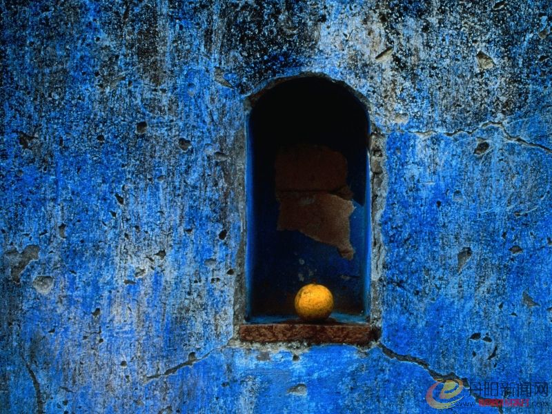 Niche With Orange, Santa Maria de Tonantzintla, Cholula, Puebla, Mexico.jpg