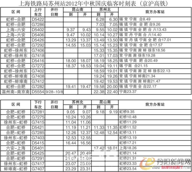 苏州站2012中秋国庆临客表 京沪高铁.jpg