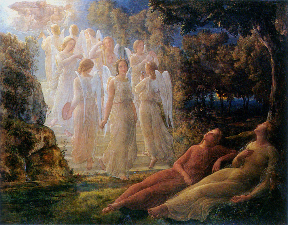 Anne Francois Louis Janmot (安妮·弗朗索瓦·路易) L Echelle d or（阶梯上的天使们）.jpg