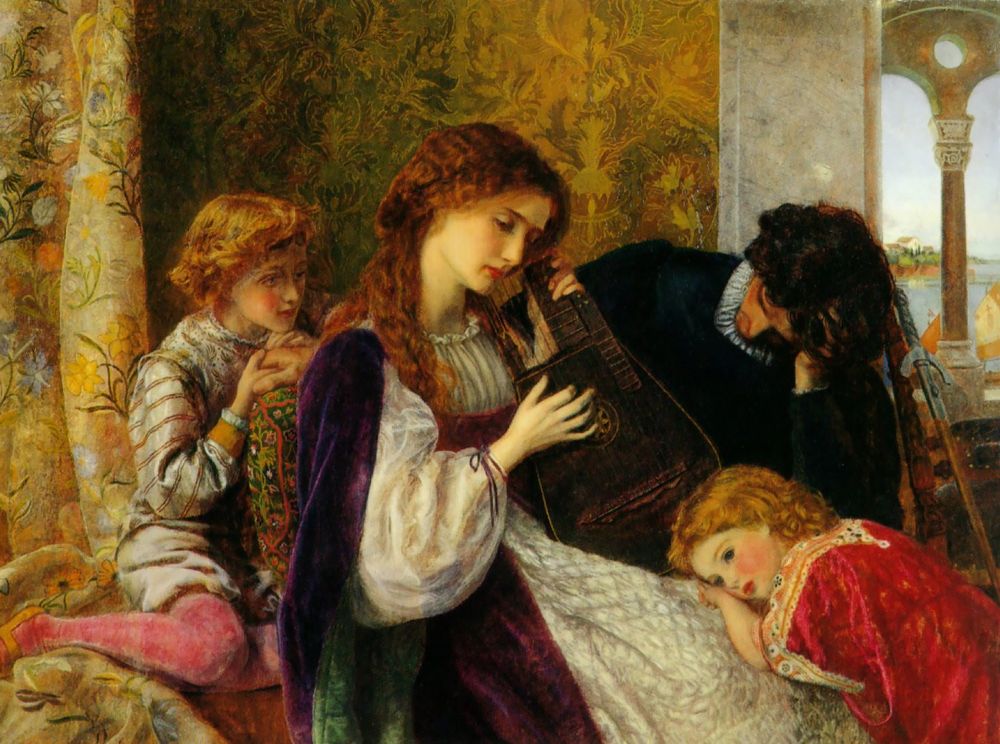 Arthur Hughes (亚瑟·休斯) A Music Party（音乐派对）.jpg