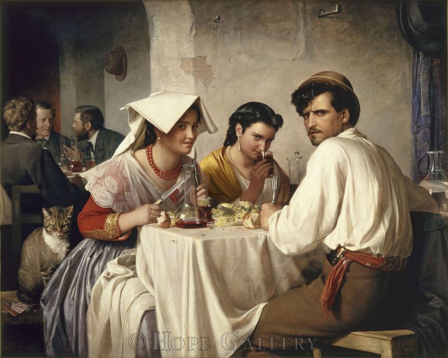 Carl Heinrich Bloch (卡尔·海因里希·布洛赫) Osteria（客栈）.jpg