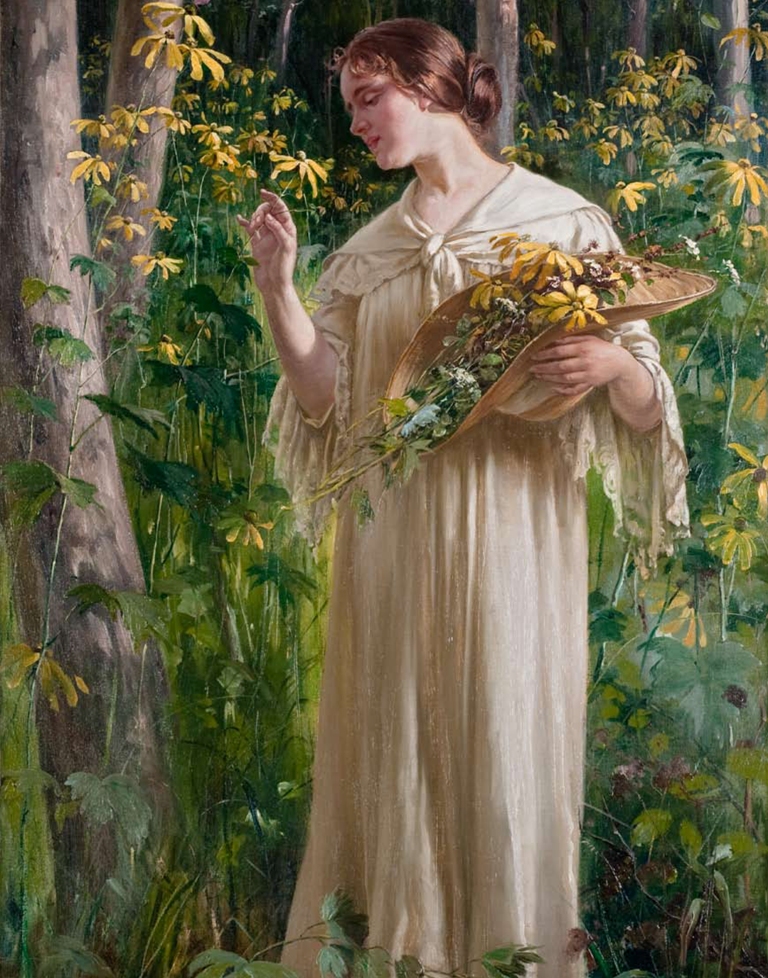 Carl Zewy (卡尔·塞叶) Yellow Wildflowers（野花）.jpg