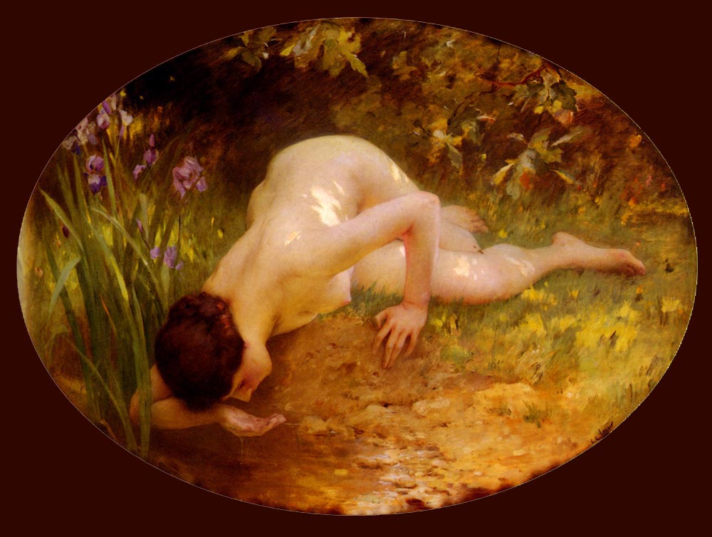 Charles Amable Lenoir (查尔斯·阿玛布尔·勒努瓦) The Bather（洗浴者）.jpg