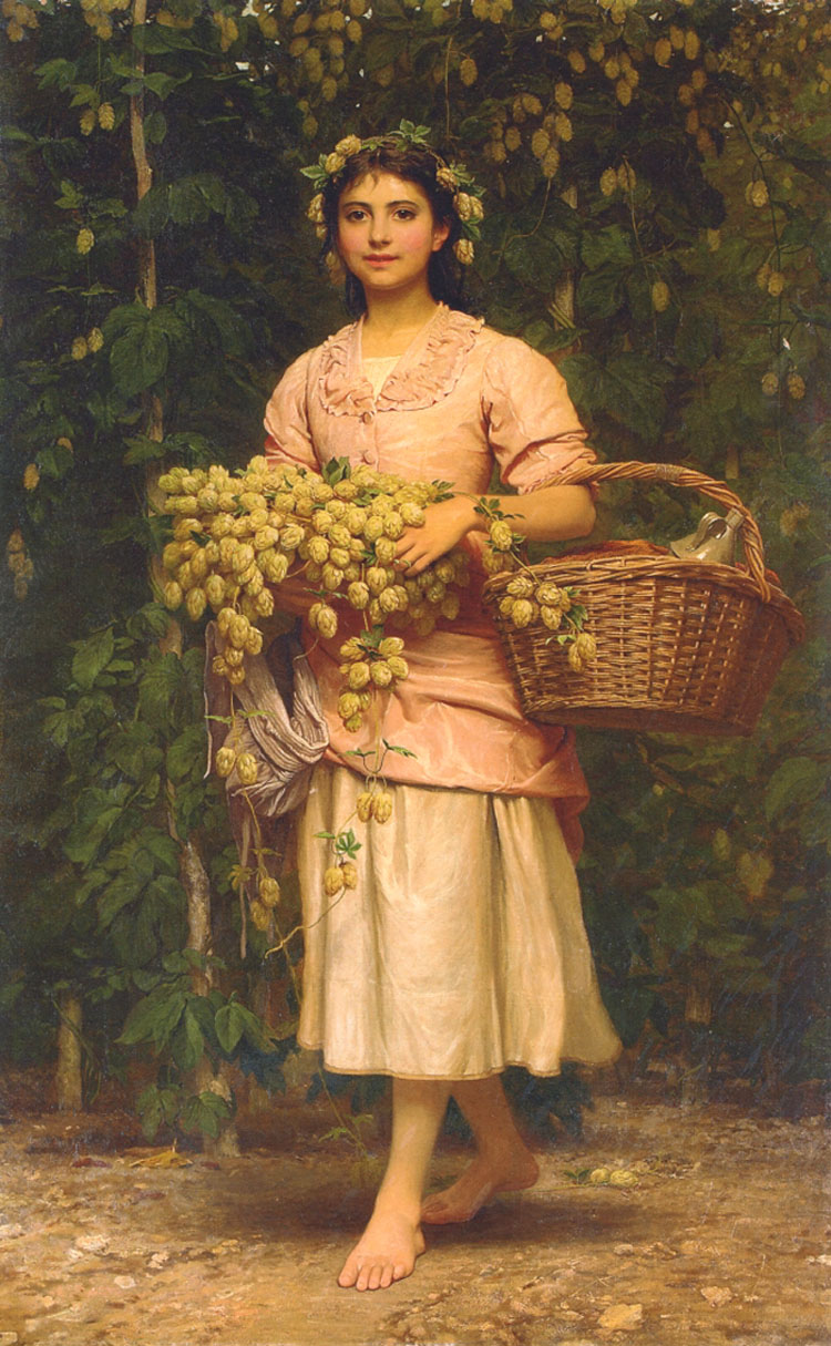 Charles Edward Perugini (查尔斯·爱德华·佩鲁吉尼) The Hop Picker（采摘啤酒花）.jpg