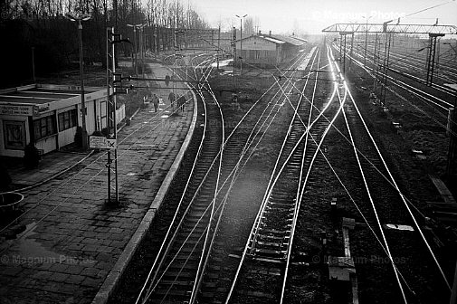 Polonia, Oswiecim. Strada ferrata.jpg