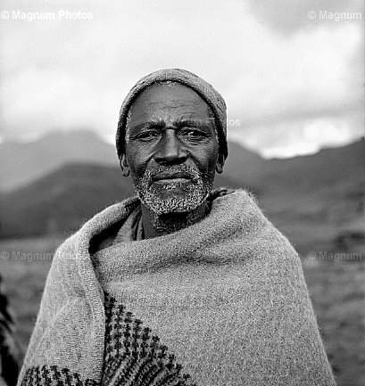 Lesotho, monti Thaba Bosui. Un vecchio.jpg