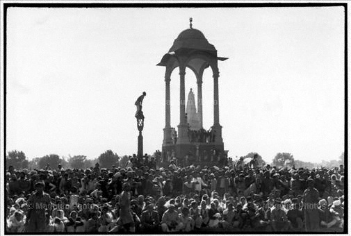 India, Delhi. Il funerale di Gandhi.jpg