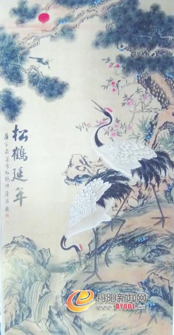 李松鹤画作 中国老年书画协会会员李松鹤国画，书法名家余康宁题款.jpg