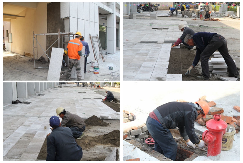 路面铺设施工——城市绿洲门面房道路