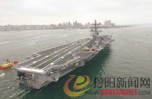美国核动力航母“里根”号正在驶往西太平洋的途中